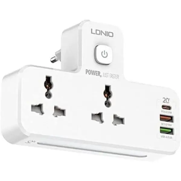 1 QC3.0 And 2 Auto - ID USB With Individual Switch
