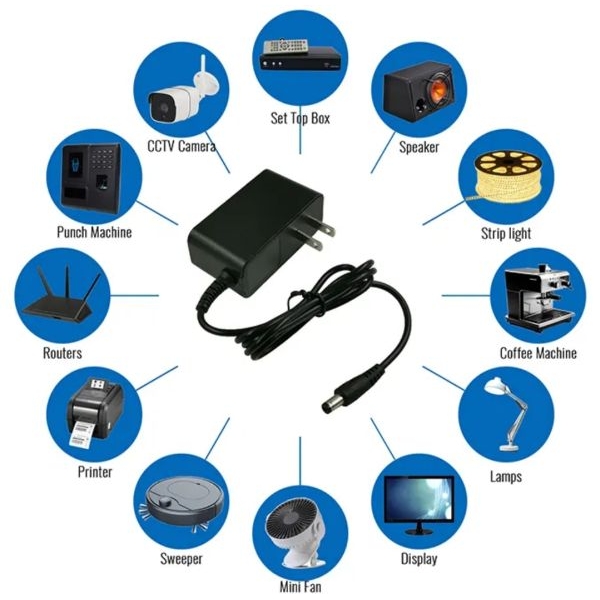 Lumera 12V 2A Power Adapter | CCTV Router LED Strip DC Adapter (5.5mm x 2.5mm) - Image 5