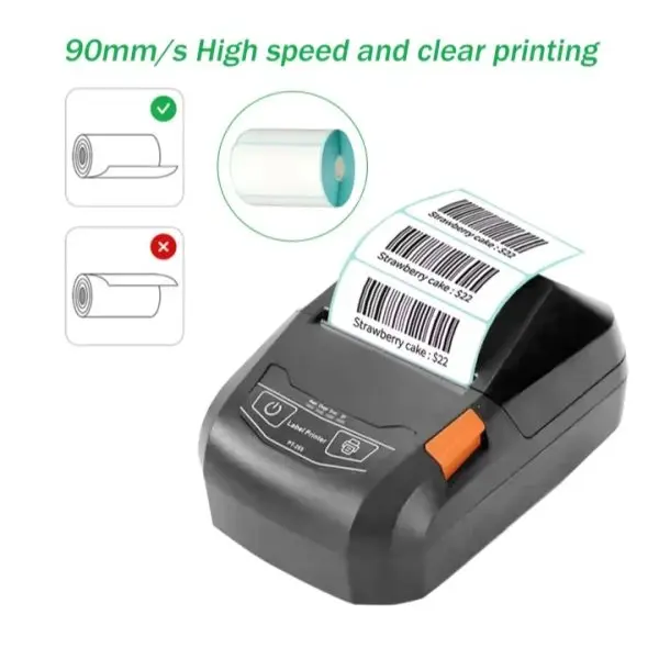 LUMERA High-Efficiency Handheld USB Wireless Mini Label Printer | Portable Thermal Barcode & Receipt Printer - Image 2
