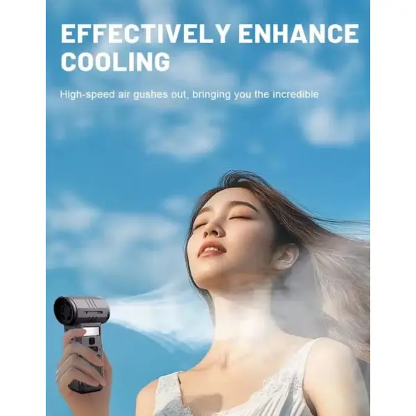 LUMERA -Mini Turbo Jet Fan 350000 RPM | 3-in-1 Rechargeable Air Duster, Vacuum & LED Light - Image 4