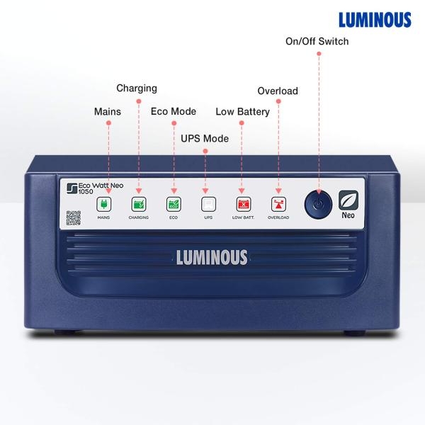 Luminous 1050 VA Eco Volt Pure Sinwave Inverter/UPS - Image 4