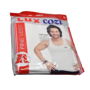 LUX COZI Fine Vest Round Neck (Pack of 2)