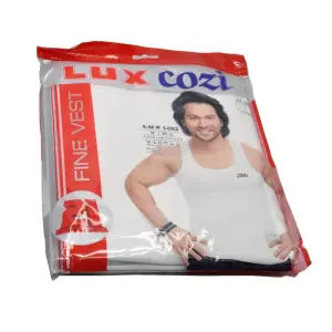 LUX COZI Fine Vest Round Neck (Pack of 2)