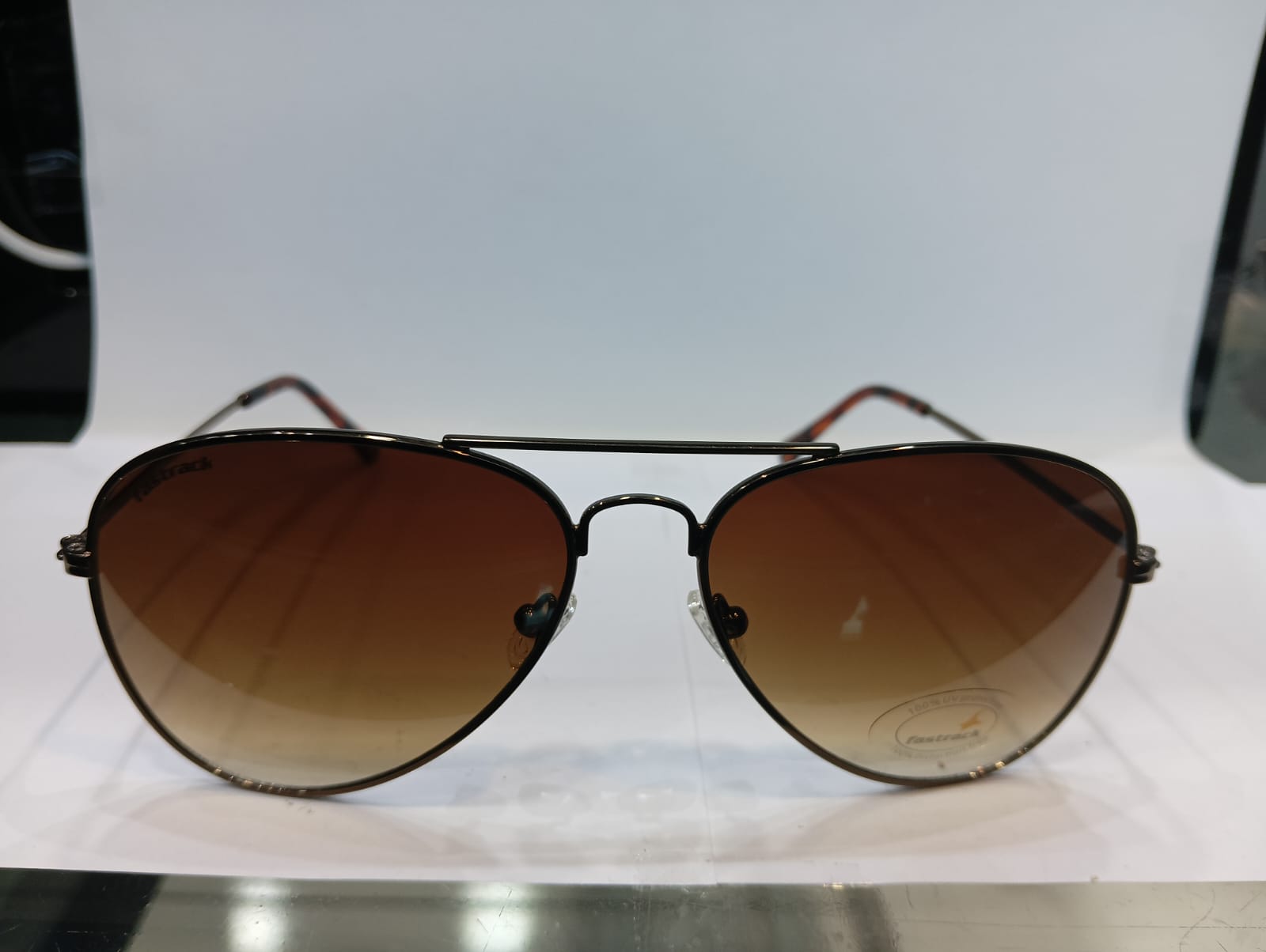 Fastrack Brown Aviator Sunglasses for Men M138BR2