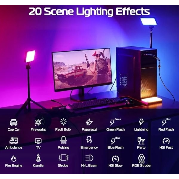 M160 RGB Video Light | Portable LED Light for Photography & Videography - Image 3