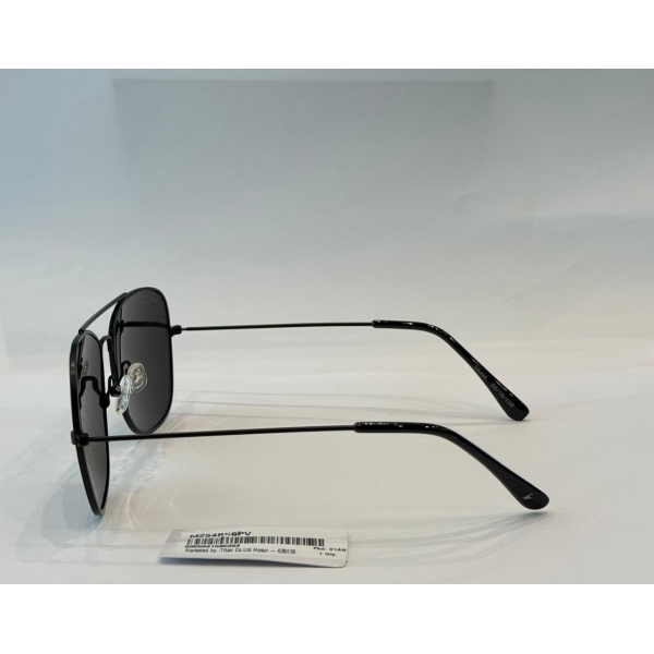 Black Navigator Rimmed Sunglasses From Fastrack(M254BK6P) - Image 2