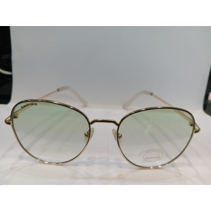Shiny Gold Round Unisex Sunglasses  M255GR5