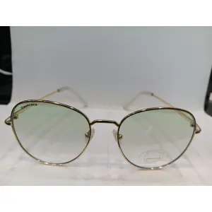 Shiny Gold Round Unisex Sunglasses  M255GR5