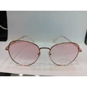 Matt rose gold Round Unisex Sunglasses M255PK9V