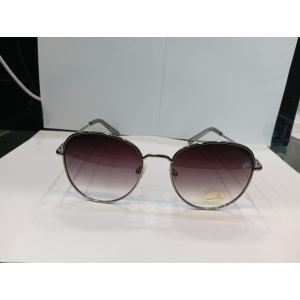 Shiny Light gun Round Unisex Sunglasses M255PR4V