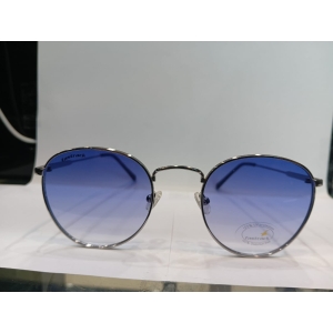 Shiny Light Gun Round Unisex Sunglasses  M257BU4