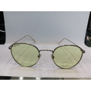 Matt White Round Unisex Sunglasses M257GR6