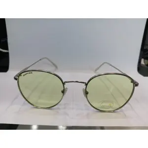 Matt White Round Unisex Sunglasses M257GR6