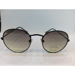 Shiny Black Round Unisex Sunglasses M259GR5V