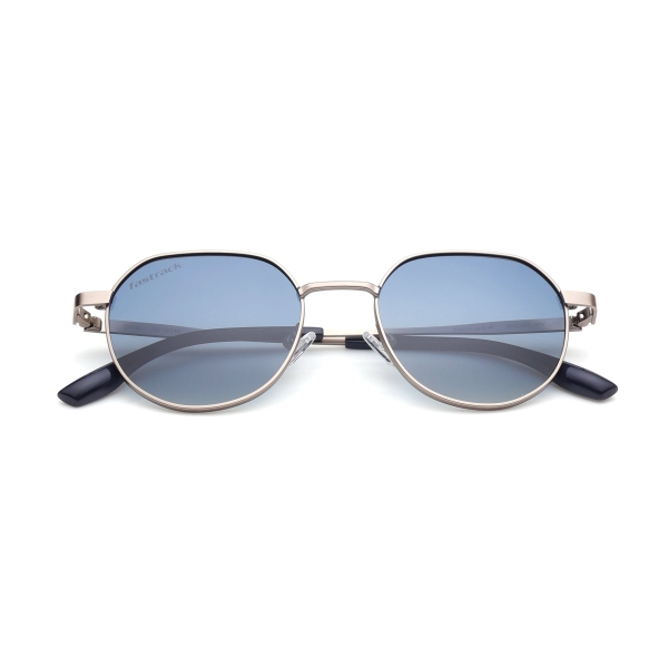 Blue Geometry Rimmed Sunglasses From Fastrack - Image 6