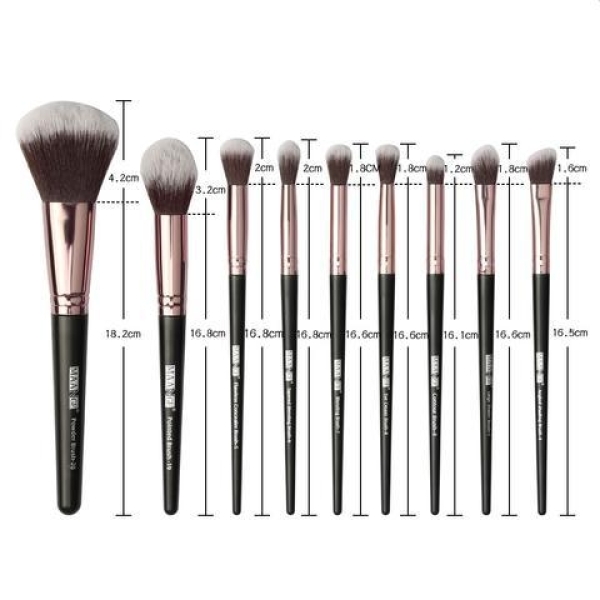 MAANGE 18pcs Makeup Brush set with Storage Bag With Free Lipliner by Genuine Collection - Image 4