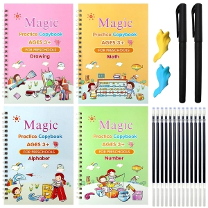 Magic Practice Calligraphy Copybook for Kids (Set of 4)
