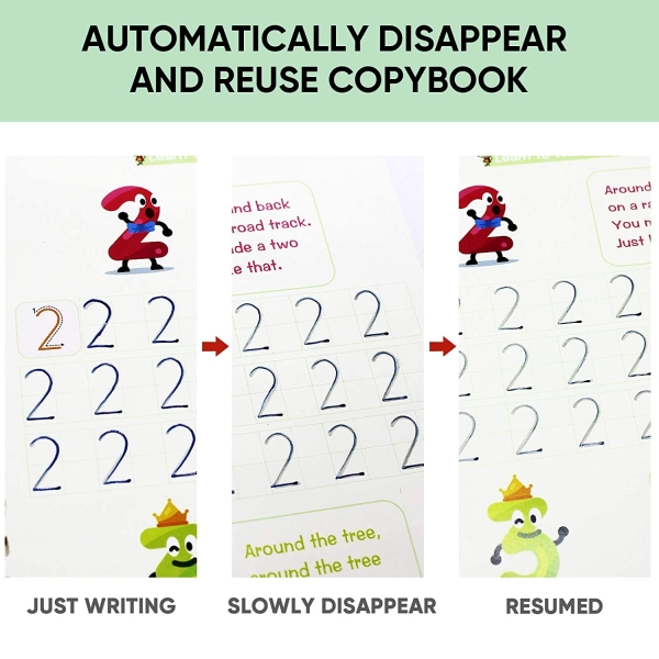 Magic Practice Calligraphy Copybook for Kids (Set of 4) - Image 3