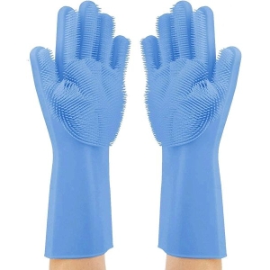 Magic Silicone Dishwashing Gloves Kitchen Tool For Cleaning