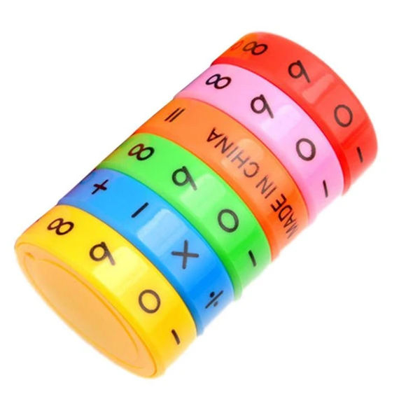 Magnetic Calculator,Magnetic Arithmetic Learning Toy,Cylinder Number and Symbol Toys Intelligence Brain Developing Toy for Kids-Multicolor - Image 4