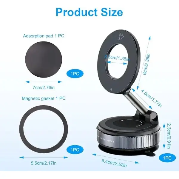 Magnetic Folding Holder – Strong Suction & 360° Rotation - Image 4