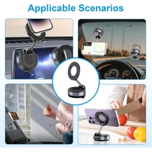 Magnetic Folding Holder – Strong Suction & 360° Rotation