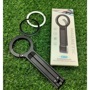 Magnetic Phone Holder | Foldable Aluminum Stand with Strong Magnet