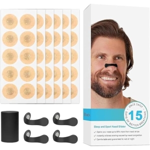 Magnetic Universal Nasal Strips Breathing Nasal Strip Anti Snoring Nose Clip Skin Safe Sleep Nasal Strips Nasal Dilators For Breathing Snore Stopper Snoring Stopper For Men Breathing Nasal Strip Starter Kit