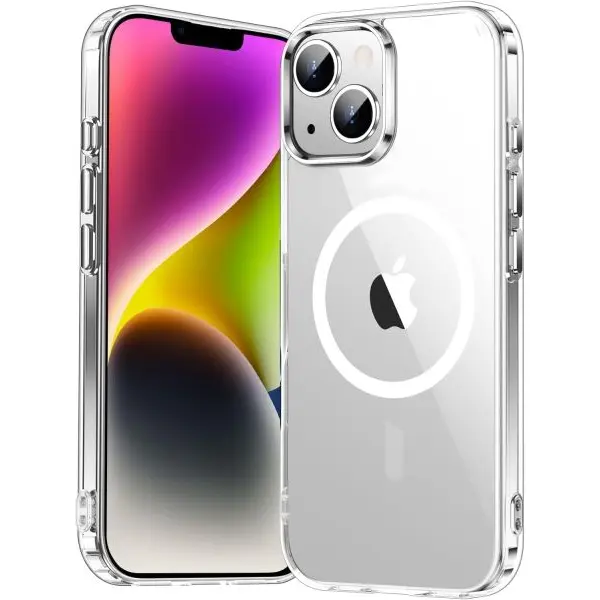 MagSafe Crystal Clear Back Case Cover Case ,Tranparent Clear Case iPhone Cover For 11 to 16 Model - Image 3