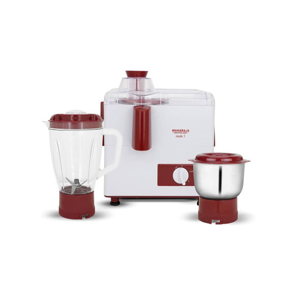 Maharaja Whiteline Gala Happiness Juicer Mixer Grinder With 2 Jars | Long Lasting Performance With 450 Watts| Food Grade Safe | High Grade Mesh For Efficient Juicing | 1 Year on product + 2 Years on motor - Image 2