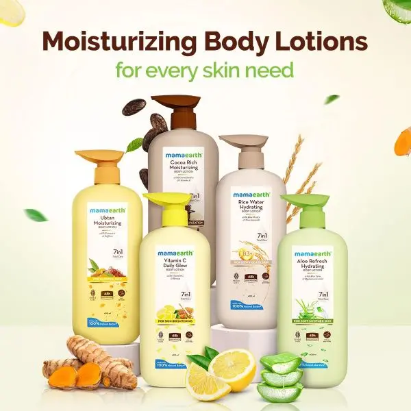 Mamaearth Aloe Refresh Hydrating Body Lotion with Aloe Vera & HA for Soft Soothed Skin 400ml - Image 2