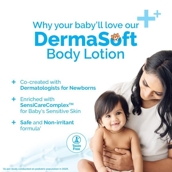 Mamaearth Baby DermaSoft Body Lotion with SensiCareComplex™ for Baby's Sensitive Skin - 250 ml - Image 3