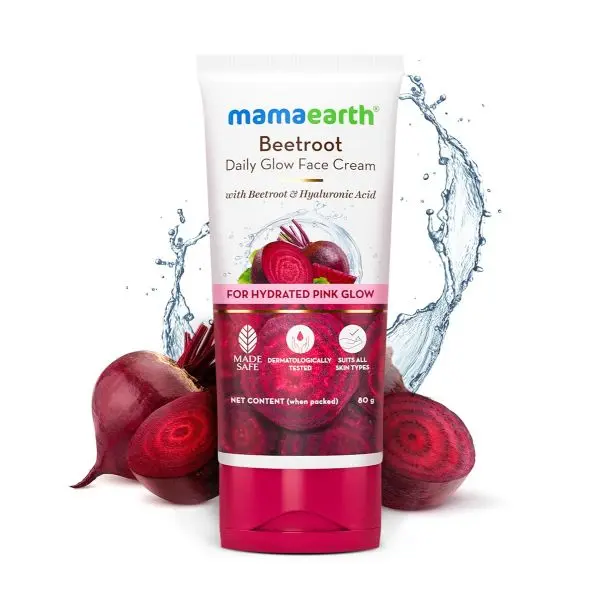 Mamaearth Beetroot Daily Glow Face Cream With Beetroot & Hyaluronic Acid - 80g - Image 2