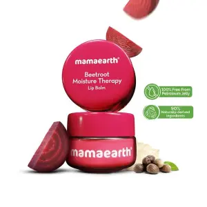 mamaearth Beetroot Moisture Therapy Lip Balm with Beetroot & Hyaluronic Acid for Dry & Chapped Lips- 15 g