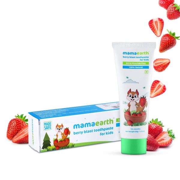 Mamaearth Berry Blast Toothpaste For Kids - 50g - Image 3