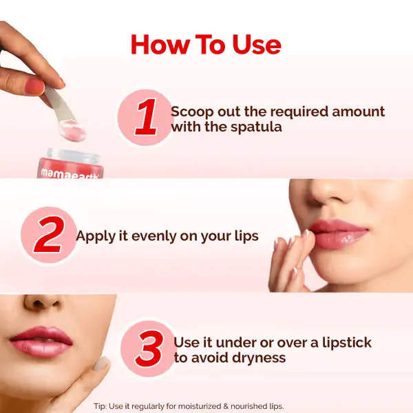 Mamaearth Cherry Moisture Therapy Lip Balm with Cherry & Vitamin E for Dry & Chapped Lips- 15 g - Image 4