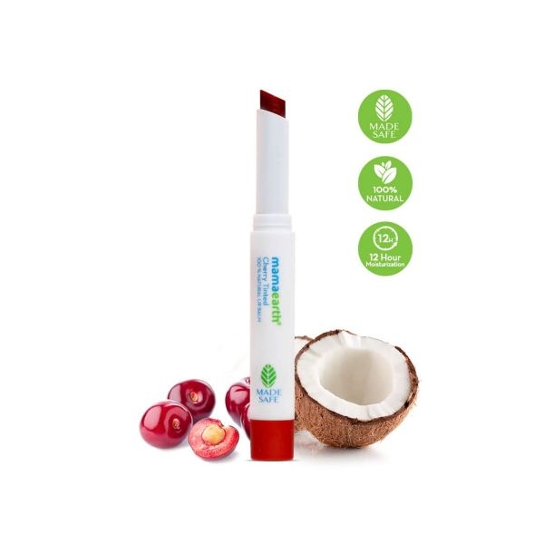 mamaearth Cherry Tinted 100% Natural Lip Balm With Cherry & Coconut Oil - 2 g - Image 3
