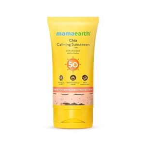 Mamaearth Chia Calming Sunscreen with Chia Seed & Ceramides for Hydrated Glow & Sun Protection - 50 g