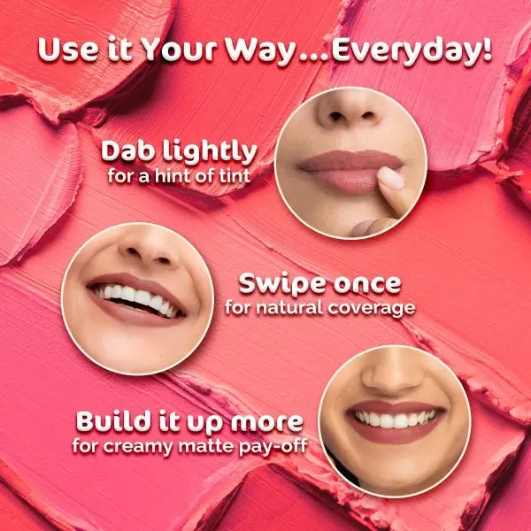 mamaearth Creamy Matte Long Stay Lipstick with Murumuru Butter and Vitamin E for 8-Hour Long Stay (Flakeproof & Non-Drying | Intense Color Payoff) - 4.2g (Apricot Taupe) - Image 5