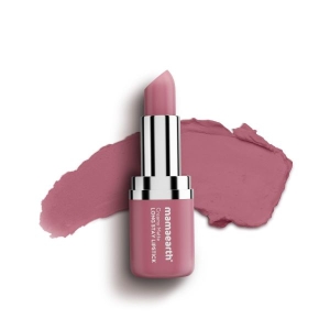 mamaearth Creamy Matte Long Stay Lipstick with Murumuru Butter and Vitamin E for 8-Hour Long Stay (Flakeproof & Non-Drying | Intense Color Payoff) - 4.2g (Mauve Blom)