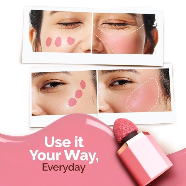mamaearth Glow Serum Blush with Vitamin C & Rose Extract - 5 ml - Rosy Flush - Image 5