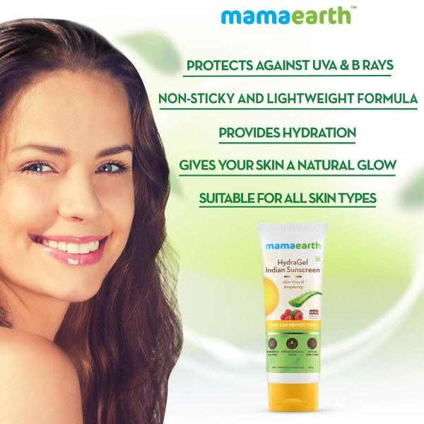 mamaearth Hydragel Indian Sunscreen - 50g - Image 3