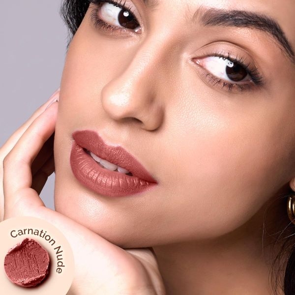 mamaearth Moisture Matte Longstay Lipstick with Avocado Oil & Vitamin E - Carnation Nude - 2 g - Image 2