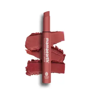 mamaearth Moisture Matte Longstay Lipstick with Avocado Oil & Vitamin E - Carnation Nude - 2 g