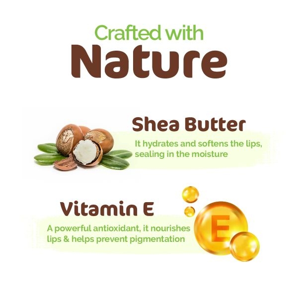 mamaearth Nourishing Lip Balm 100% Natural with Vitamin E and Shea Butter - 4 g - Image 5