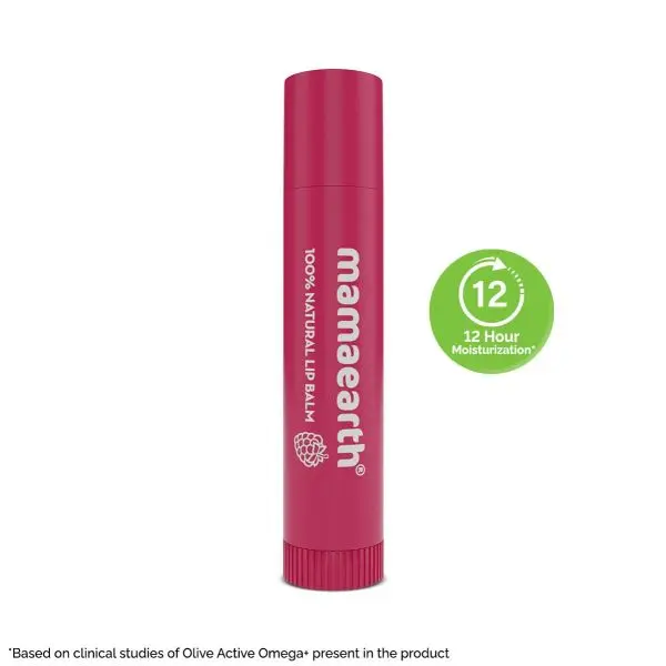 mamaearth Nourishing Tinted 100% Natural Lip Balm with Vitamin E and Raspberry for Soft & Supple Lips - 4 g - Image 2