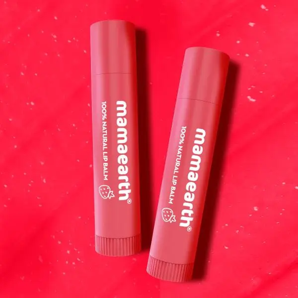 Mamaearth Nourishing Tinted 100% Natural Lip Balm with Vitamin E and Strawberry - 4 g - Image 2