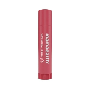 Mamaearth Nourishing Tinted 100% Natural Lip Balm with Vitamin E and Strawberry - 4 g