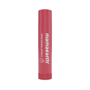 Mamaearth Nourishing Tinted 100% Natural Lip Balm with Vitamin E and Strawberry - 4 g