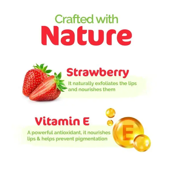Mamaearth Nourishing Tinted 100% Natural Lip Balm with Vitamin E and Strawberry - 4 g - Image 4
